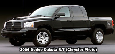 2006 Dodge Dakota R/T Club Cab Photo Side view. Photo from the Chrysler archives