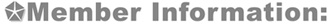 Mopar Business Member Information: