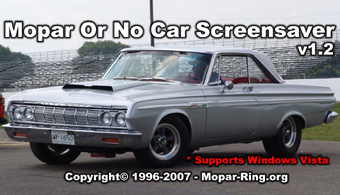 Mopar Or No Car Screensaver Version 1.2