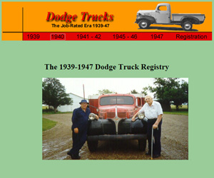 1939-47 Dodge Truck Registry