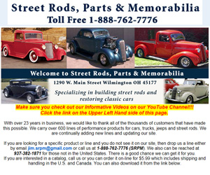 Street Rods, Parts & Memorabilia